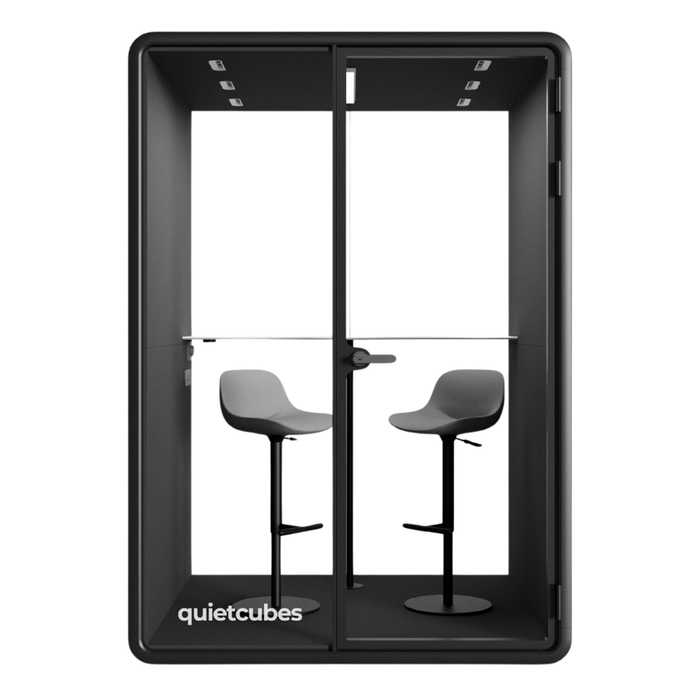 QuietCubes 2 Person Office Pod Black