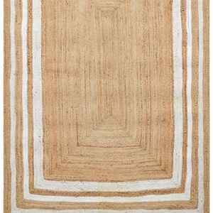Handwoven Natural Jute Rug - Mauji 1089 - Natural/ivory - 160x230cm