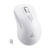 SOLAKAKA Silent Wireless Mouse Bluetooth 2.4GHz 4200 DPI 7 Buttons - White