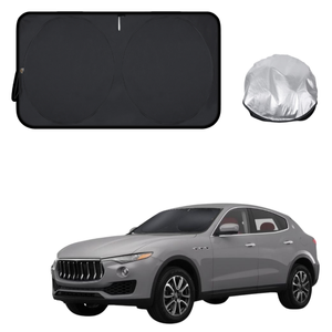 Front Windscreen Sun Shade for Maserati Levante 2017 - 2024 - Standard 150 x 85 cm - Black