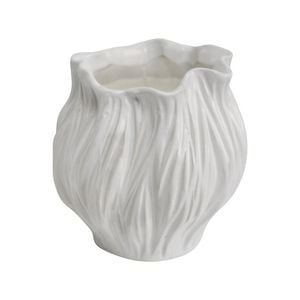 Ceramic 10cm Scented Tealight Candle Bud Home Decor - White