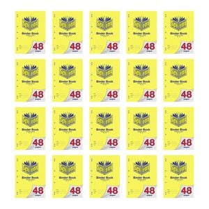 20x Spirax 126 Binder Book A4 48 Pages Primary Grid School Notebook Yellow