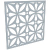 ProtectorAl 300-1200w x 300-1200h Silver Matt/Gloss White Morrocco Unframed Composite Deco Panel