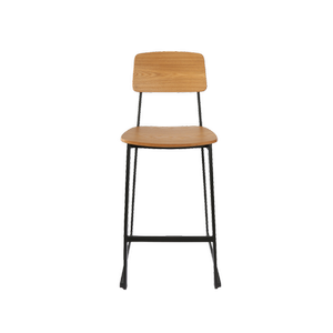 Durafurn 750mm High Natural Denver Ply Seat & Backrest Bar Stool