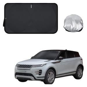 Front Windscreen Sun Shade for Land Rover Range Rover Evoque 2010 - 2018 L538, L551 - Standard 150 x 85 cm - Black