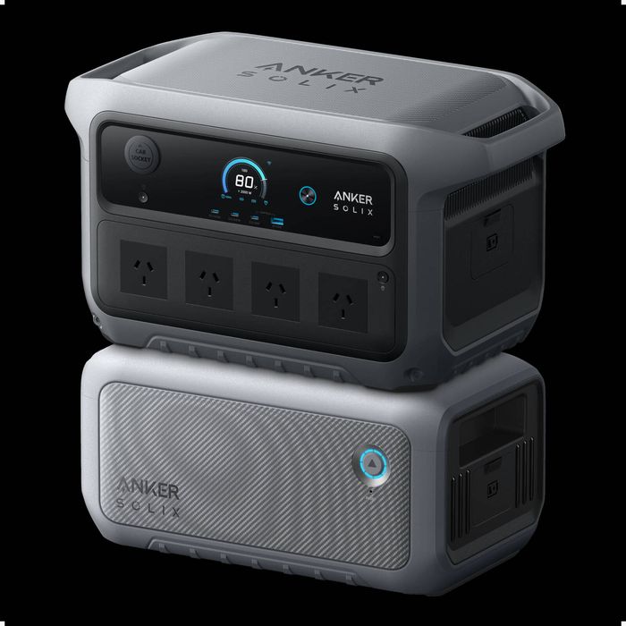 Anker Solix C2000 Gen 2 Portable Power Station with Expansion Battery - 4096Wh|2400W