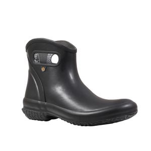 Bogs US Size 12 Women's Black Solid Patch Ankle Boots