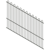 ProtectorAl 1201-2400W x 1800H Woodland Grey Loop Top Pool Fence Panel Raked 16-30º