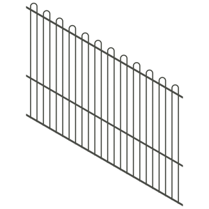 ProtectorAl 1201-2400W x 1800H Woodland Grey Loop Top Pool Fence Panel Raked 16-30º