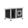 Alopet Dog Kennel House Outdoor Pet Wooden Cage Kennels Indoor Cabin Box Awning