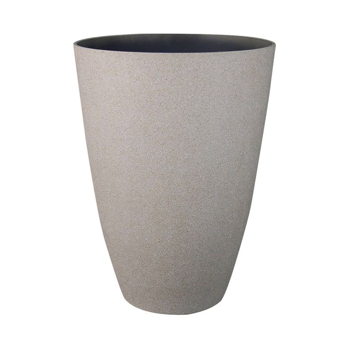 EDEN 40cm Sandstone Tall Faux Planter - Sandstone