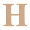 All Set 9cm MDF Alphabet Letter H