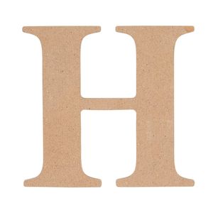 All Set 9cm MDF Alphabet Letter H