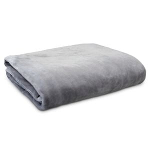 Ardor Boudoir Lucia Luxury Single Silver Plush Velvet Blanket