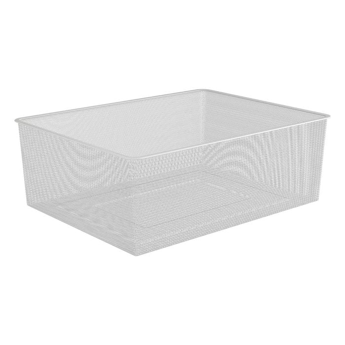 Flexi Storage Home Solutions 410 x 185 x 535mm White Medium Mesh Basket