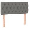 vidaXL LED Headboard Upholstered Bed Header Bedroom Dark Grey 100 cm Fabric