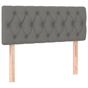 vidaXL LED Headboard Upholstered Bed Header Bedroom Dark Grey 100 cm Fabric