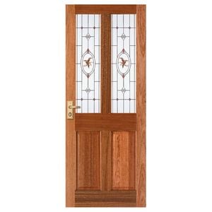 Corinthian 2040 x 820 x 40mm Entrance Door Windsor Bevelled Kookaburra Glass WIN7G