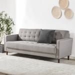 Zinus Benton Mid-Century 3 Seater Sofa Couch - Stone Grey