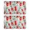 2PK LVD Bottlebrush Porcelain 20x12cm Floral Plate Rectangle