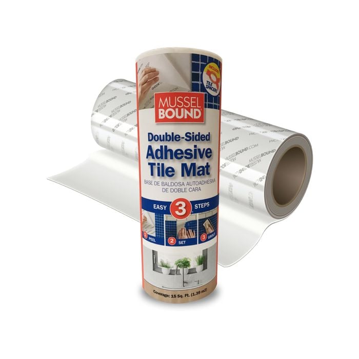 MusselBound 304mm x 4572mm White Tile Adhesive Mat with Spacers