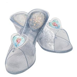 Disney Size 3+ Girls Frozen 2 Princess Elsa Jelly Shoes/Sandals Costume Party