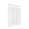 Lugna 2100 x 1800mm Triple Melamine Wardrobe Sliding Door Package