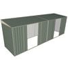 Build-a-Shed 1.5 x 6 x 2m Dual Sliding Side Door Skillion Shed - Green