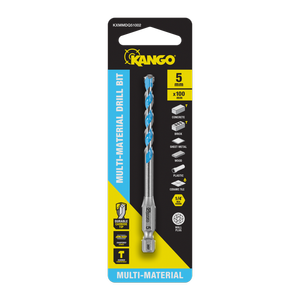 Kango 5 x 100mm 1/4" Multi-Material Drill Bit