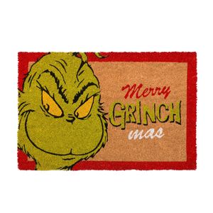 Grinch 40 x 60cm Natural Merry Grinch Coir Doormat