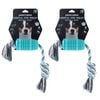 2PK Paws And Claws 41x6cm Rubber/Rope Corn Cob Dental DogToy