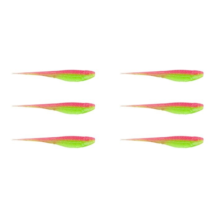 2x 3PK 7In Rapala Crush City The Jerk Soft Plastic Minnow Lures - Bombshell
