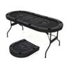Costway 8-Player Poker Table Foldable Card Board Black