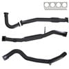 Ignite Exhausts Turbo Back For Nissan Gu Patrol 4.2l Coil Spring Ute 3" No Dump Pipe With Hotdog 409 Stainless Steel