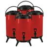 SOGA 4X Stainless Steel Insulated Beverage Dispenser with Tap 8L Red