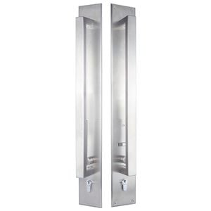 Gainsborough 450mm Stainless Steel Double Cylinder Back To Back Trilock Omni Accent Pull Handle