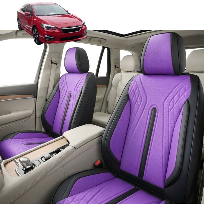 Australian Goose Front Seat Covers for Subaru Impreza 2016 - Current (G4, G5) - PU Leather, Purple (2pc)