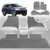 6D Diamond Car Floor Mats for Land Rover Freelander (Series 2)2007-2014-Full Set-Grey-Outback GT