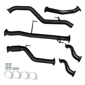 Ignite Exhausts Turbo Back for Isuzu RC D-Max 3L 3" No Cat With Pipe Black Aluminised Steel