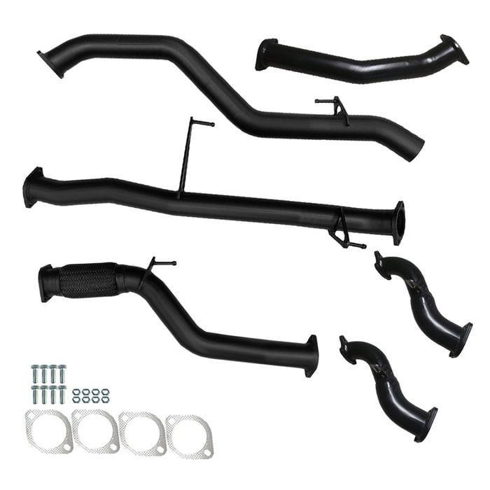 Ignite Exhausts Turbo Back for Isuzu RC D-Max 3L 3" No Cat With Pipe Black Aluminised Steel