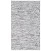 Handwoven Marble Wool Rug-6423-IVORY/CHARCOAL-80x150cm