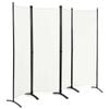 Costway 4-Panel Room Divider Privacy Screen 1.73x2.2m White