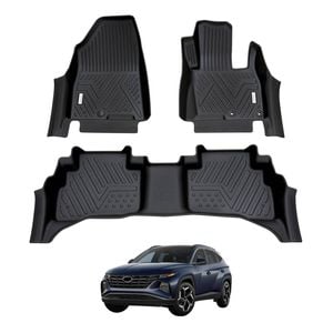 AUSGO Car Floor Mats for Hyundai Tucson Hybrid 2021-Onwards All-Weather Floor Liners
