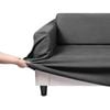 Home Living Premium Faux Suede Charcoal 2 Seater Couch Sofa Cover