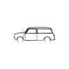 Ignite Laser Mini 1977 Clubman Silhouette Metal Wall Art Rustic Metal 23.6inch/60cm