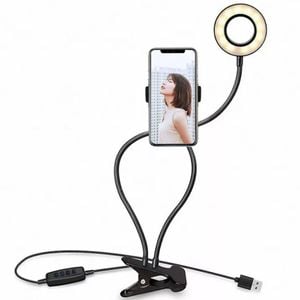Clip Ring Selfie Light Video Conference Lighting USB Laptop Desk Lamp Zoom Phone Stand