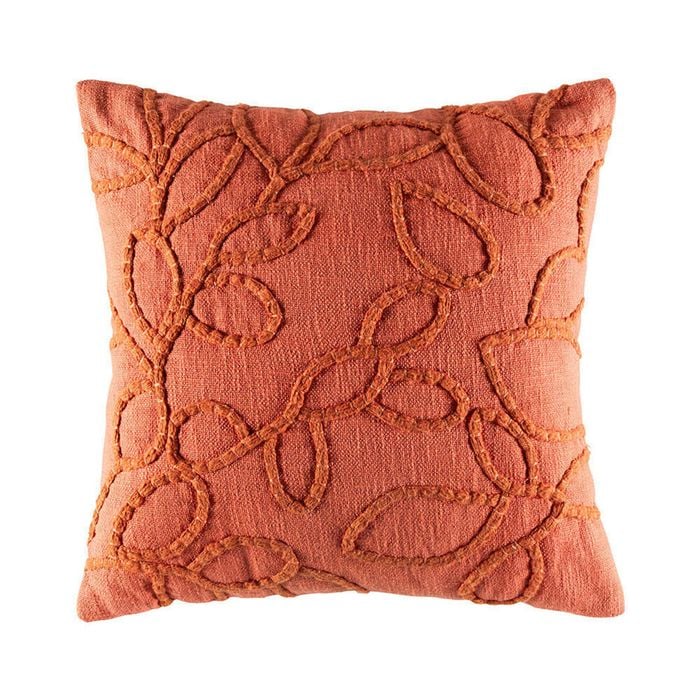 Kas Australia Hampstead Filled Cushion Decor Square 50x50cm - Clay