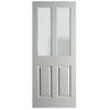 Hume Doors 1980 x 610 x 35mm Ascot-G Open Top Smooth Interior Door Glazed Etchlite