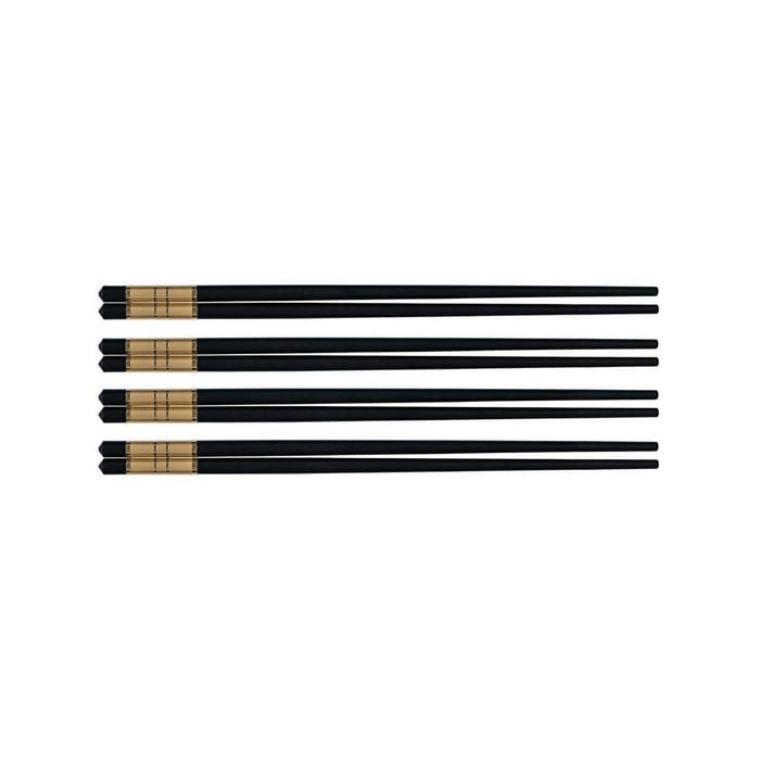 Avanti Traditional Chopsticks 4 Pairs - Gold
