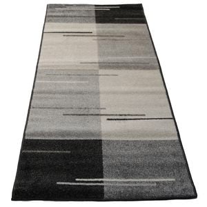 Sahara 80 x 230cm Lines Jet Rug